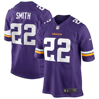 mens nike harrison smith purple minnesota vikings game jers